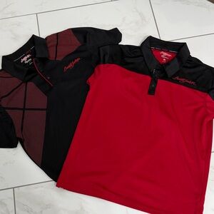 Set of 2 - Barrett Jackson Signature Series Red and Black Men’s Polos size 2XL